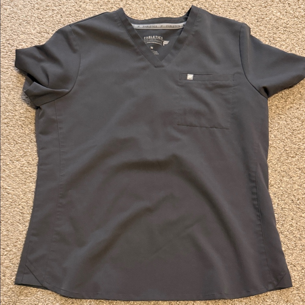 Fabletics Women's Gray Scrub Top